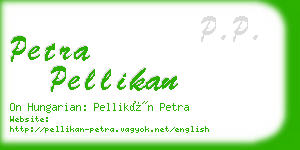 petra pellikan business card